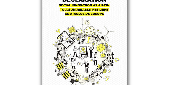 Cover of the "The Lisbon Declaration: Social Innovation as a Path to a Sustainable, Resilient and Inclusive Europe"