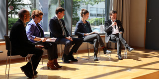 f.l.t.r. Christian Leroy (European Aluminium), Aurela Shtiza (IMA Europe), Klaus Peters (ESTEP), Sophie Grenade (IndustriALL), Miikka Nieminen (EUROFER)