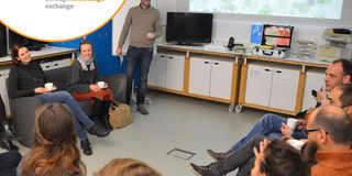 Gruppenbild mit Christoph Kaletka während seiner Präsentation im PIKSL-Labor Düsseldorf 