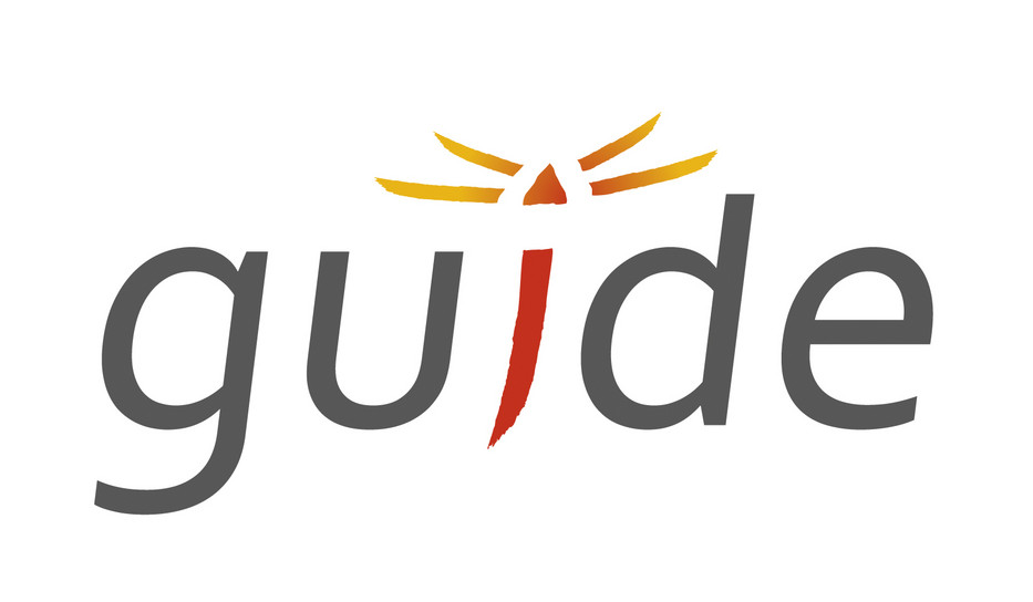 Logo von "GUIDE - Gesundheit unterstützen in dauerhafte Erwerbsarbeit"