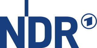Logo des NDR. In blauen Großbuchstaben geschrieben.