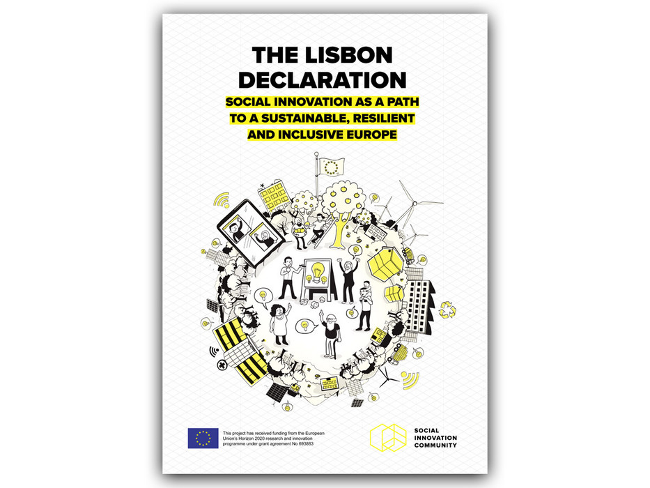 Cover der "The Lisbon Declaration: Social Innovation as a Path to a Sustainable, Resilient and Inclusive Europe"