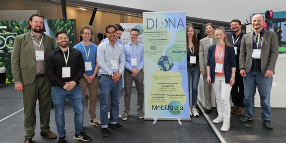 Mitarbeiter:innen des Projekts DIONA bei den Circularity Days