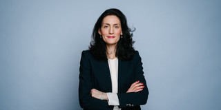 Portrait von Dr. Effrosyni Chelioti, Abteilungsleiterin Grundsatzfragen und Strategien im Bundesministerium für Forschung, Technologie und Raumfahrt
