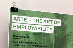 Project poster from the project ArtE - The Art of Employability