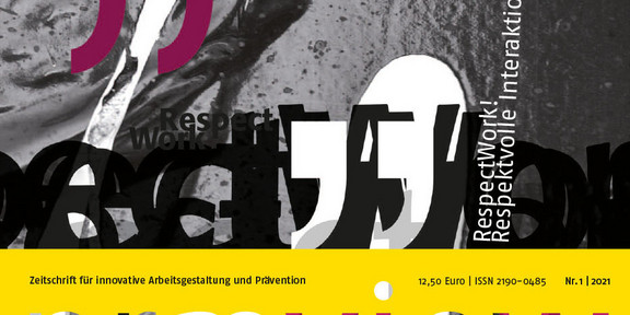 Das Magazincover der præview 01/2021– Zeitschrift für innovative Arbeitsgestaltung und Prävention