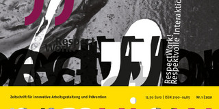 RespectWork_Respektvolle_Interaktionsarbeit_im_Einzelhandel_praeview_2001_1 Das Magazincover der præview 01/2021– Zeitschrift für innovative Arbeitsgestaltung und Prävention