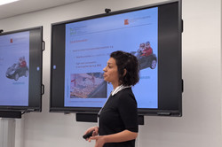 Karina Maldonado-Mariscal stellt ihre Arbeit zu social exnovation vor