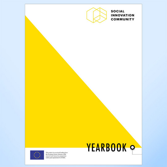 Cover of the yearbook of the "Social Innovation Community” (SIC)