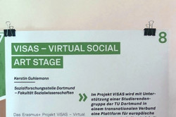 Project poster from the project ViSAS – Virtual Social Art Stage