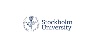 Logo der Universität Stockholm mit Emblem und Wortmarke